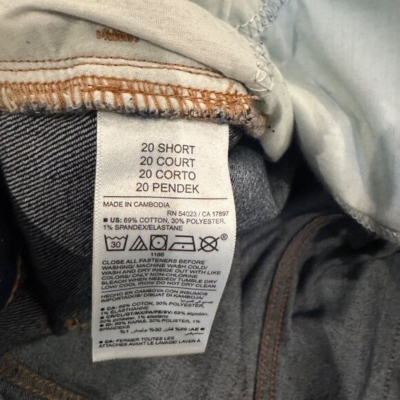 OLD NAVY WOMENS WOW LOOSE PANTS SIZE 20 SHORT NEW DARK WASH - Picture 9 of 10